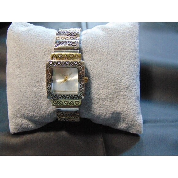 Kim Rogers Cuff Watch - Faith Hope Love Accutime Watch WAC41958K - Picture 2 of 9